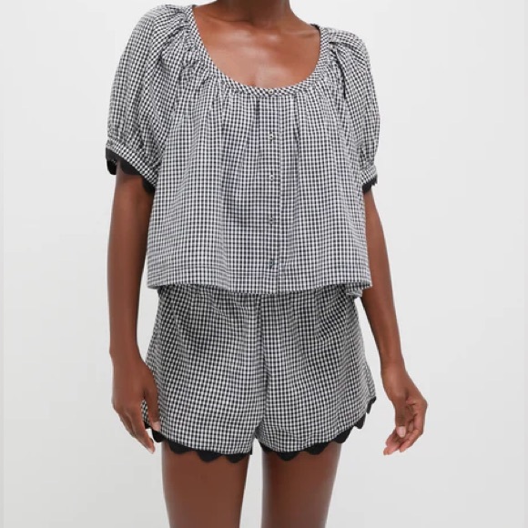 Tuckernuck Tops - Tuckernuck Tully Rick Rack top and Ava shorts matching set